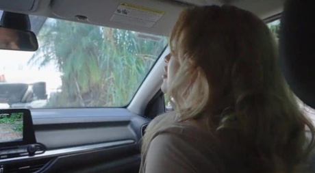 Naughty MILF Andie Anderson enjoys hardcore sex with a hung stud in his car