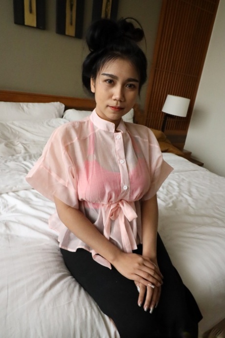 Beautiful Asian babe with a big booty King D enjoys some POV doggystyle sex