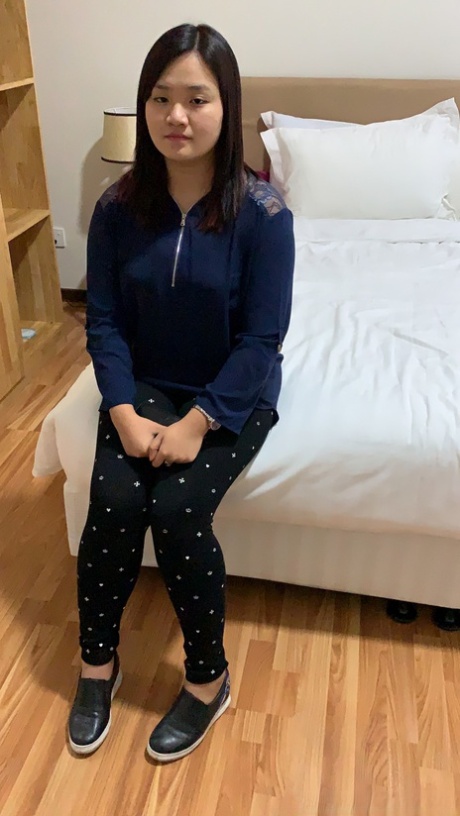 Amateur Asian babe Ray B exposes her big tits and takes a cock in POV
