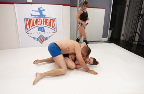 MILF Bella Rossi gets a good dicking after 69ing while wrestling with a man
