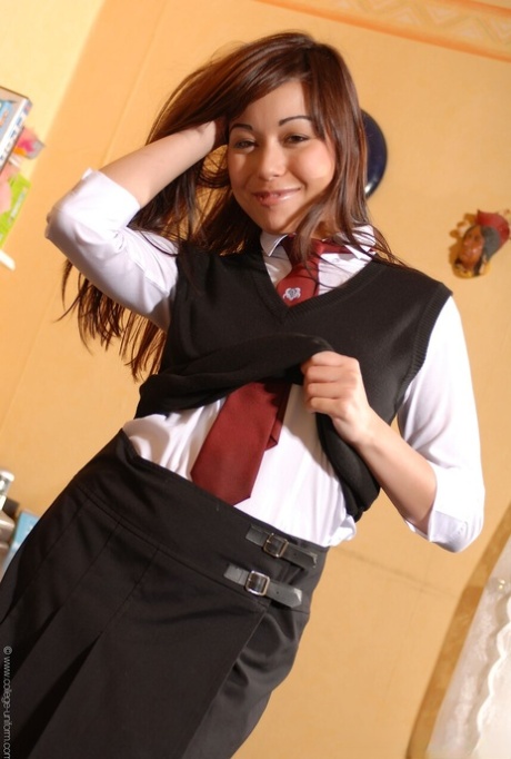 College Uniform starring Lily Naked Gallery